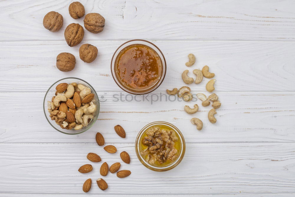 Similar – Image, Stock Photo Chia pudding parfait, layered with banana and granola