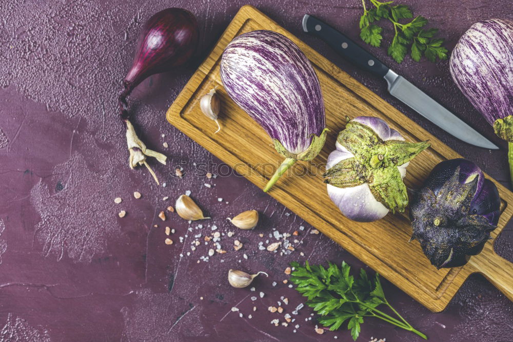 Similar – Image, Stock Photo Salt pork bacon on a kitchen board