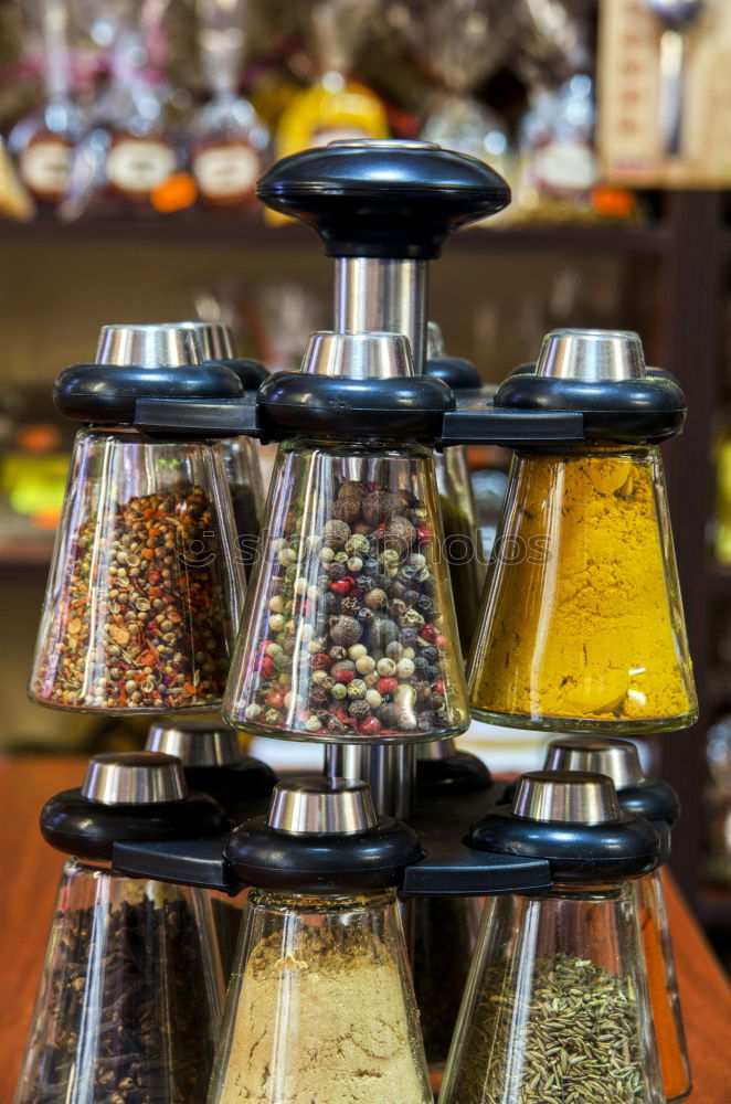 Similar – Image, Stock Photo Labeled preserving jars with different kinds of loose tea