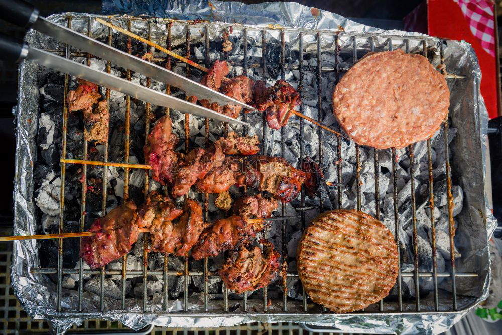 Image, Stock Photo BBQ Food Meat Nutrition