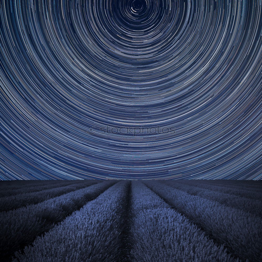 Similar – Image, Stock Photo Blue dark night sky with many stars