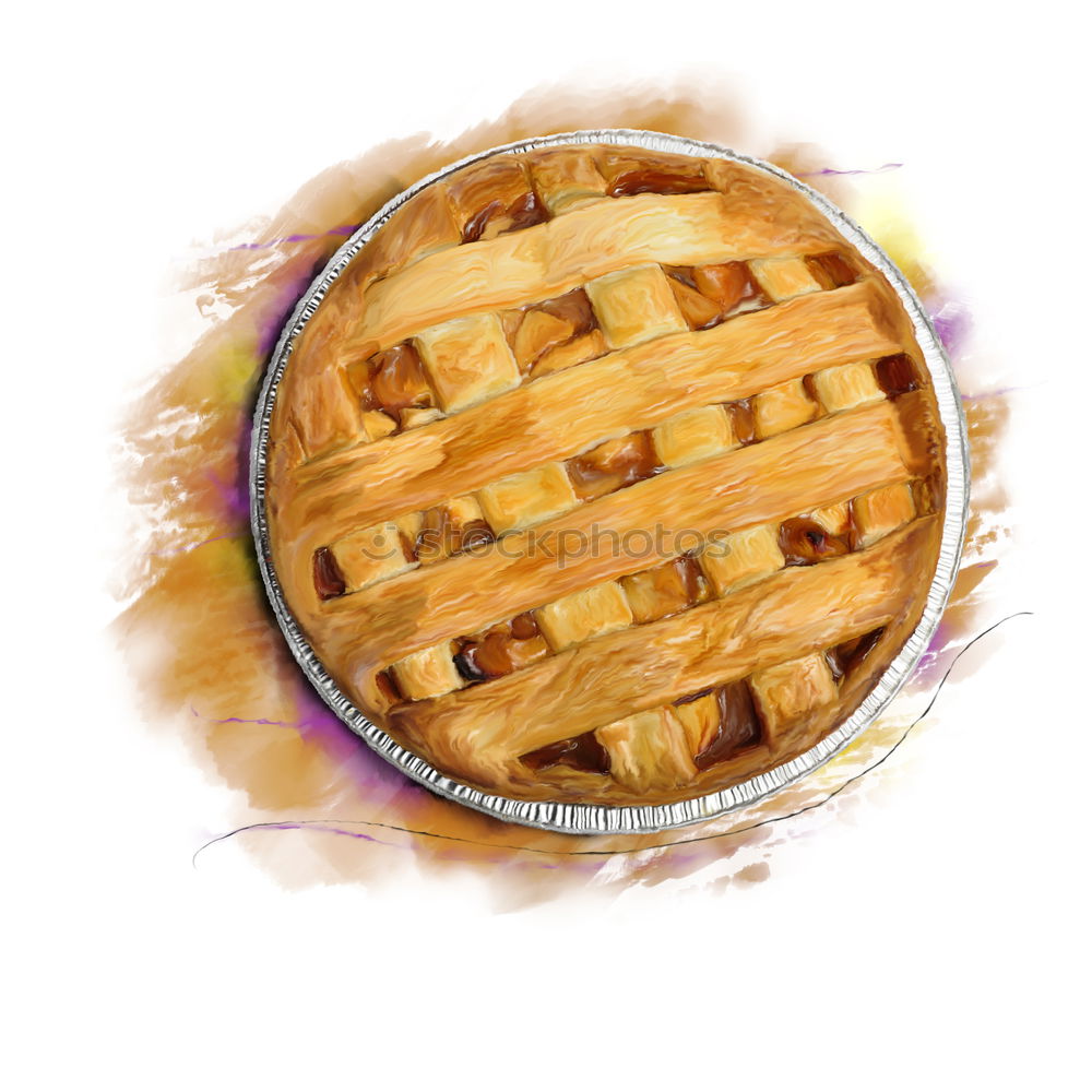 Similar – Image, Stock Photo Preparation of an apple pie on wooden table