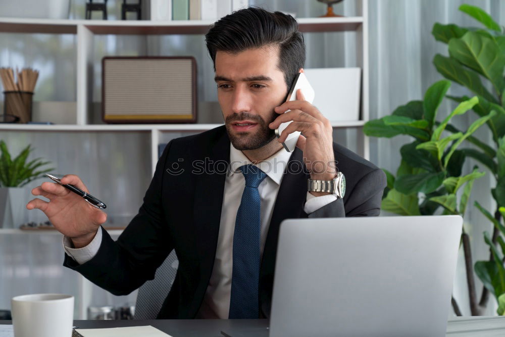Similar – Image, Stock Photo Hello? Business Career