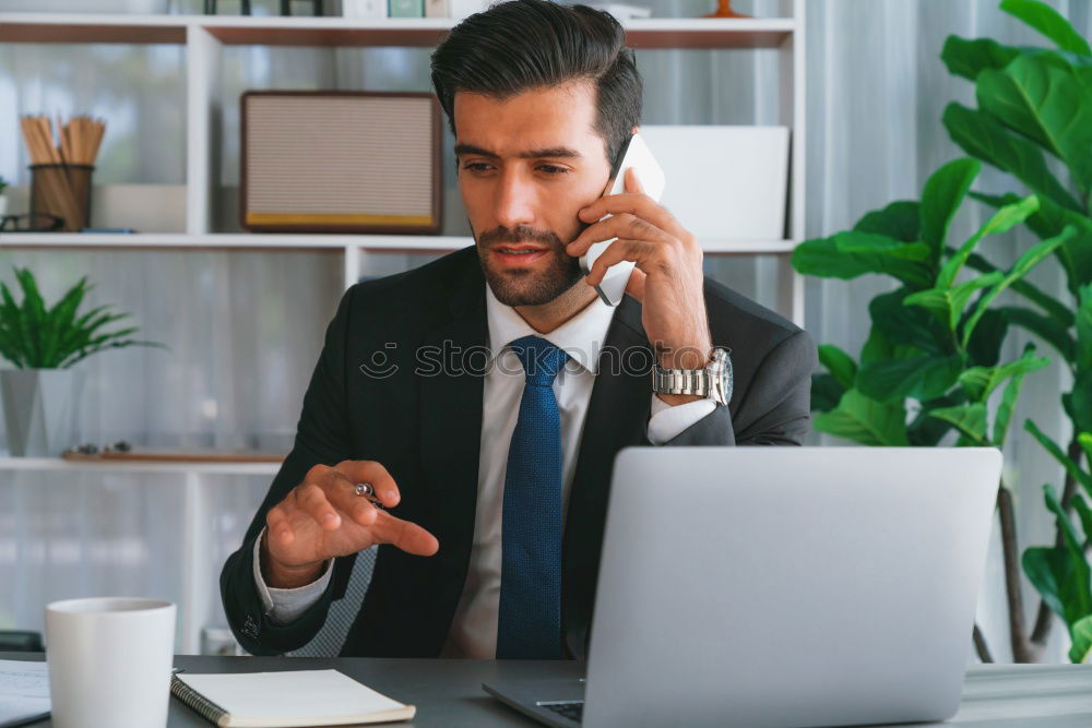 Similar – Image, Stock Photo Hello? Business Career