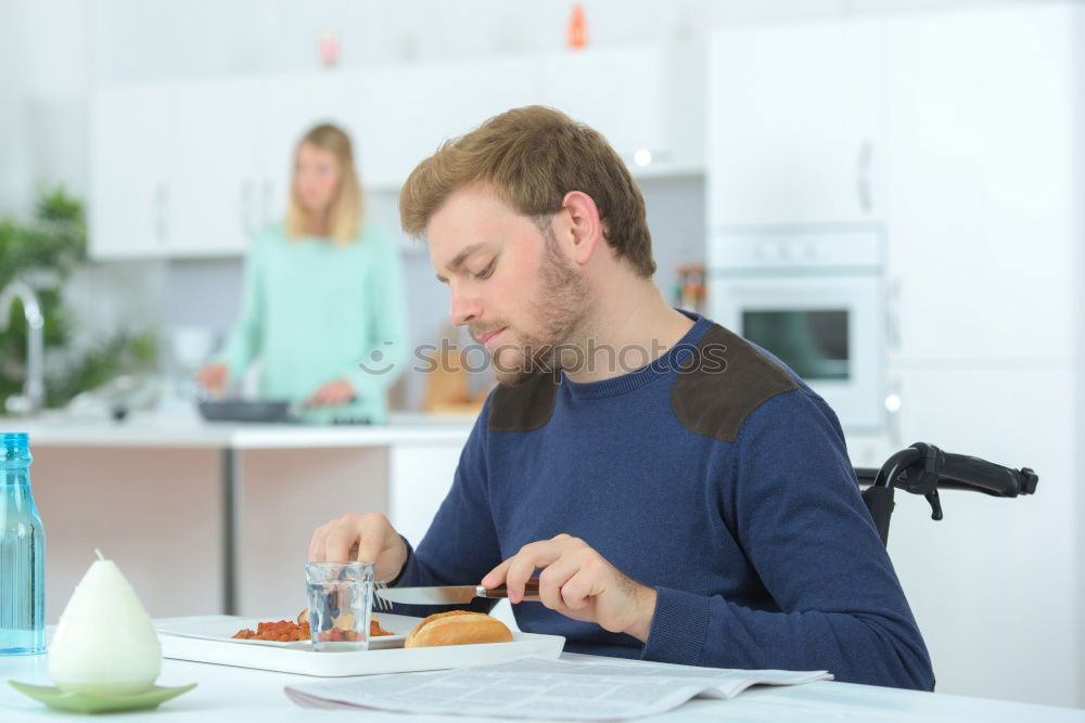 Similar – Hipster barista pours milk for making cappuccino or latte coffee in the cafe