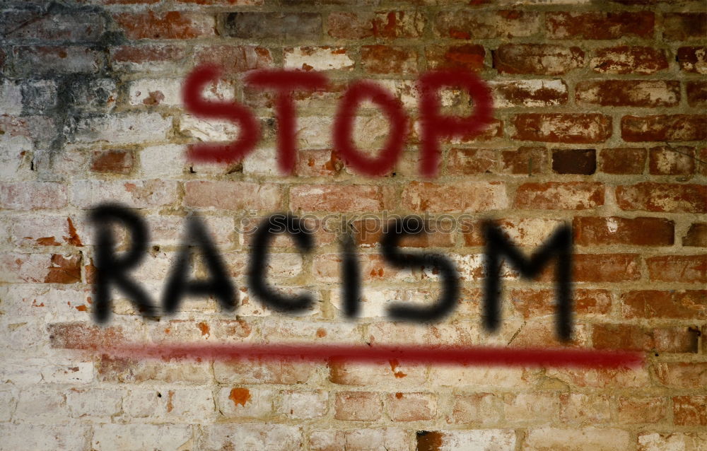 Similar – Stop Racism stoppen Faust