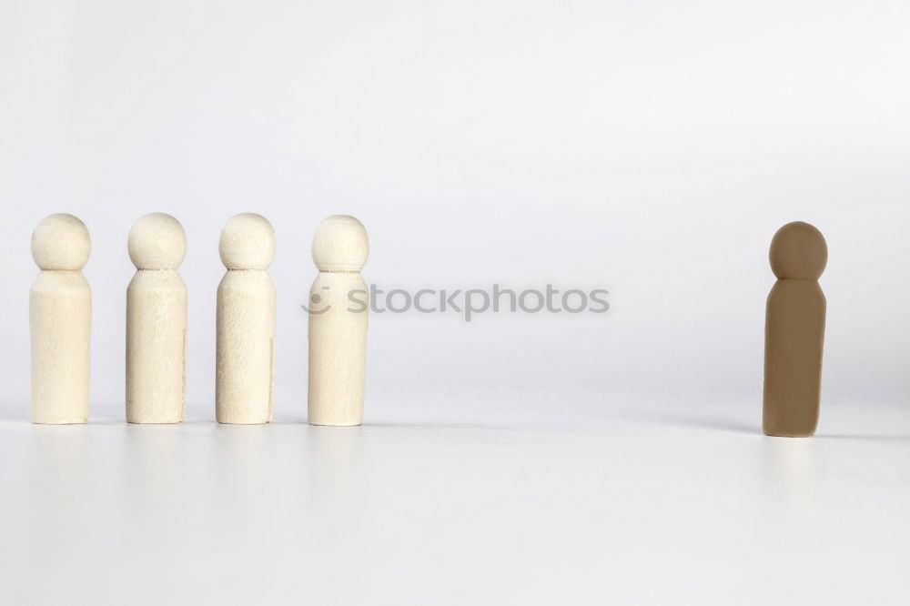 Image, Stock Photo Two white game pieces on a black background are facing two black game pieces on a white background