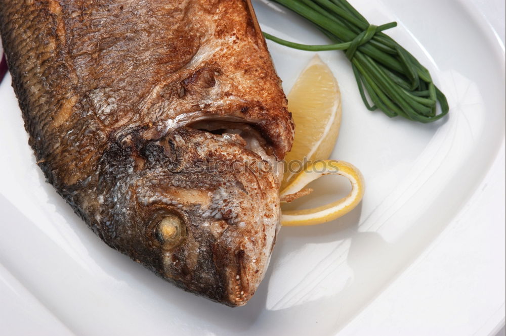 Similar – Fish fillet preparation on the baking tray