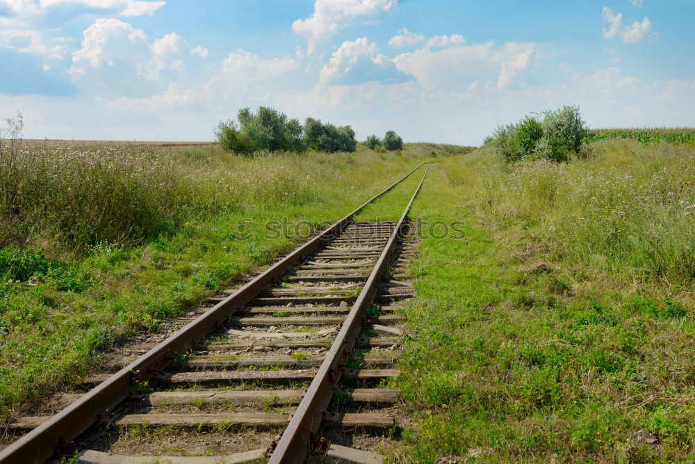 Similar – Image, Stock Photo colored rails Environment