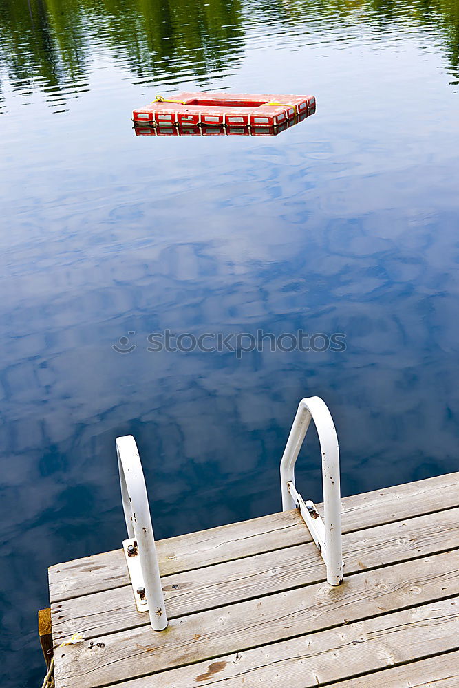 Similar – am See Steg Holz Möwe