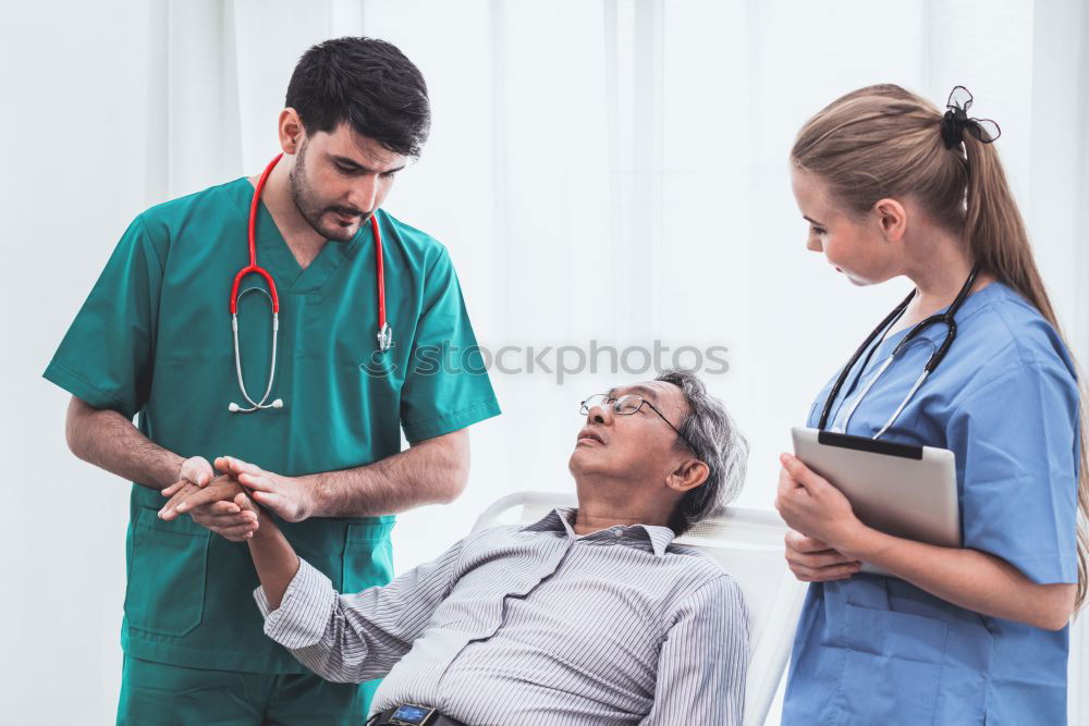 Similar – Doctor holding syringe with vaccine and making injection to senior patient. Covid-19 or coronavirus vaccine