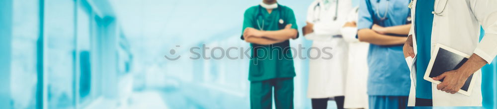 Similar – Image, Stock Photo Team of Surgeons Operating.