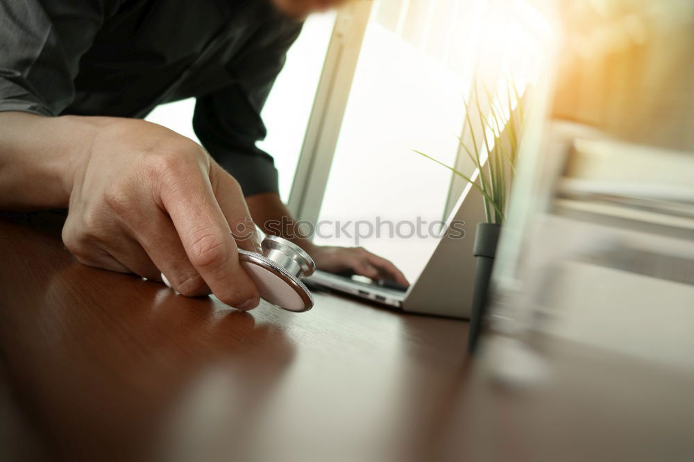 Similar – Image, Stock Photo Touchpad being used