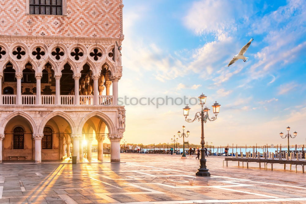 Similar – Image, Stock Photo Aerial view of Venice from the bell tower