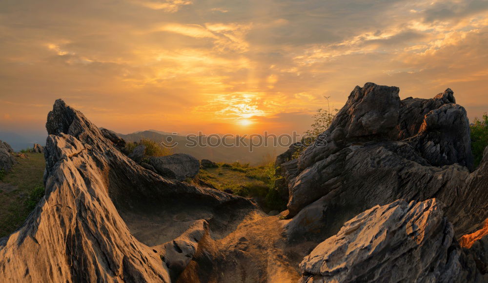 Similar – Image, Stock Photo Sun grazes the rocks