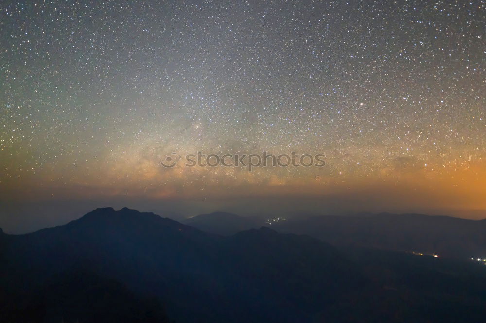 Similar – Image, Stock Photo Stars in the mountains II