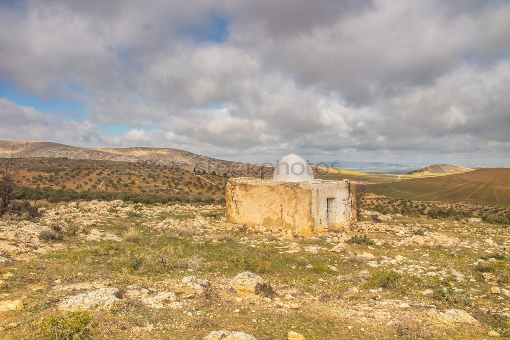 Similar – Image, Stock Photo Turret in front of Rocca Calascio Castle in Abruzzo, Italy.