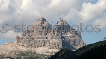 Similar – Image, Stock Photo dolomites three merlons from monte piano