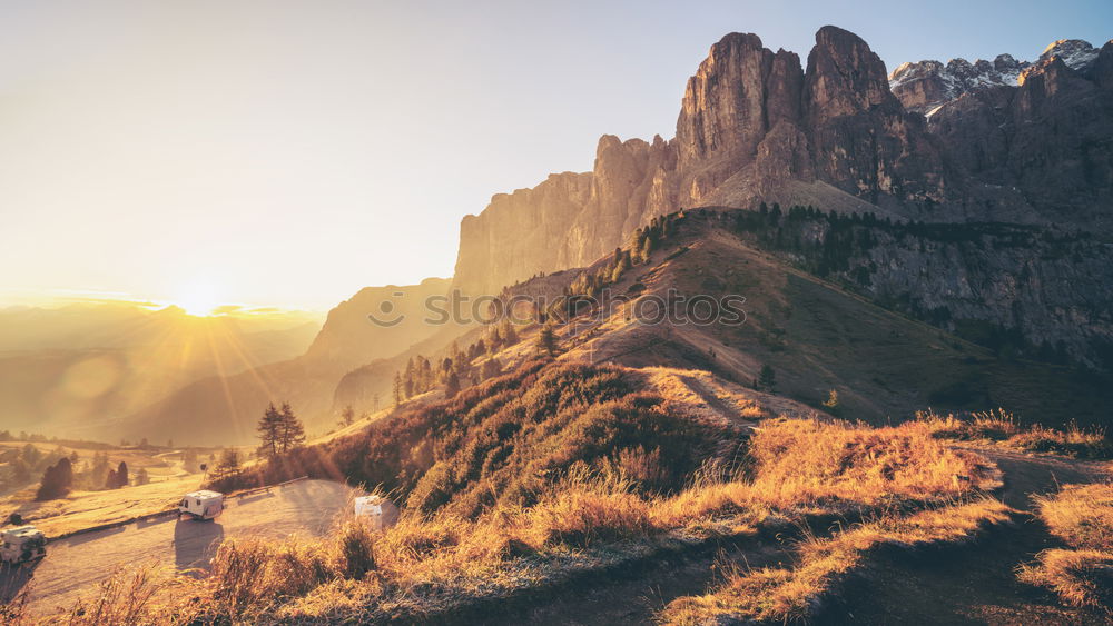 Image, Stock Photo Clouds and shadows in the Dolomites VII