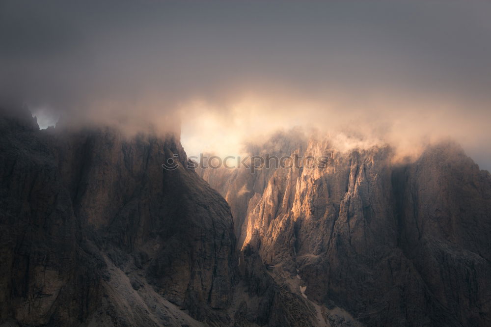 Similar – Image, Stock Photo Clouds in the Dolomites