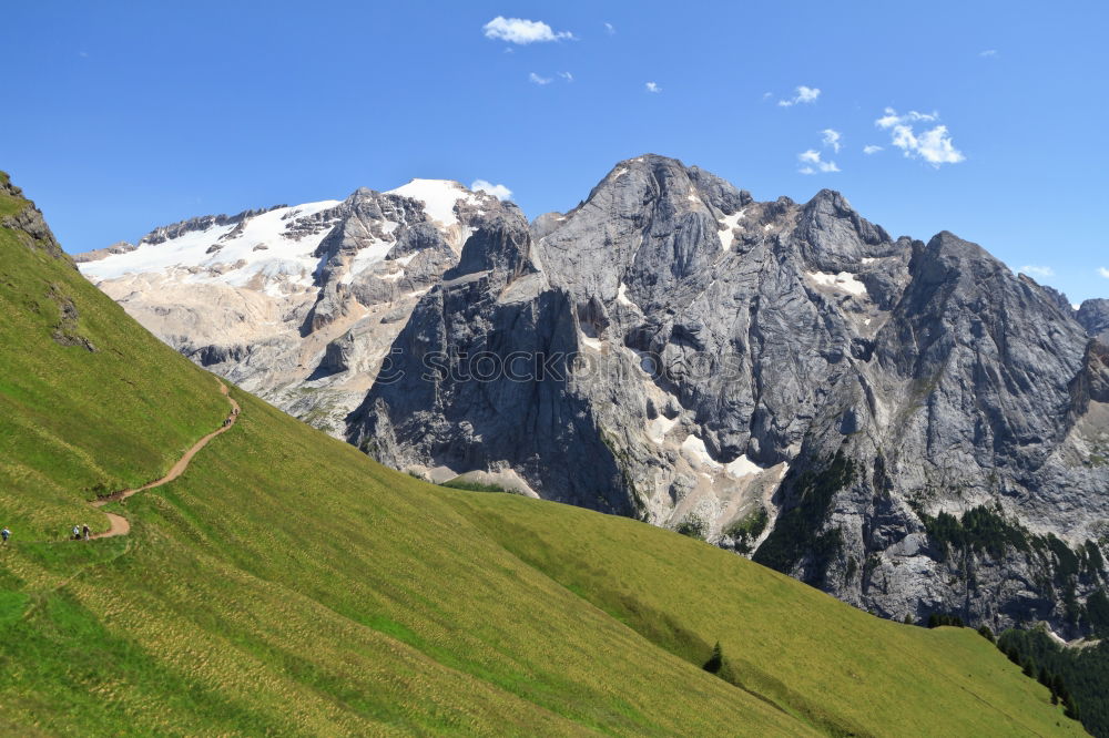 Similar – Image, Stock Photo the long way to the pointed wall