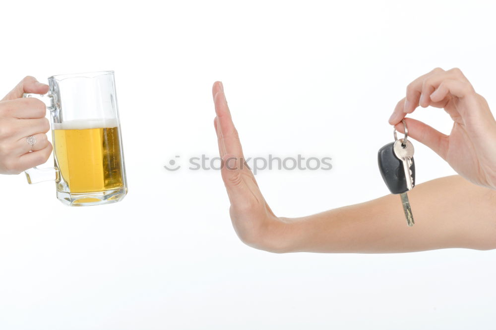 Similar – Image, Stock Photo Female friends cheers clinking bottles of beer.