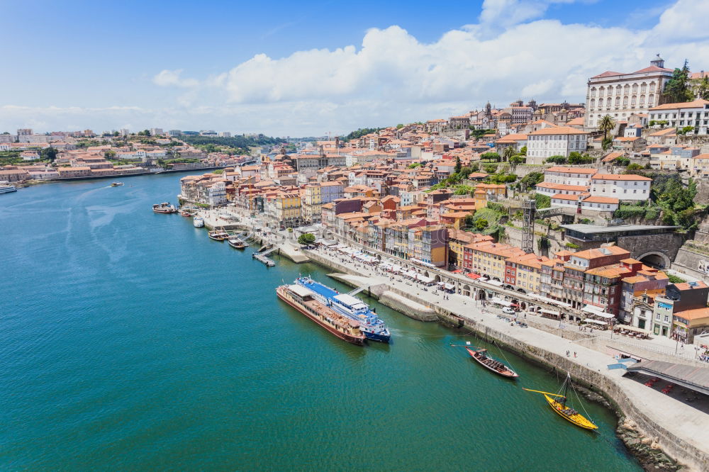 Similar – Image, Stock Photo Historic architecture in downtown of Porto, North Region, Portugal