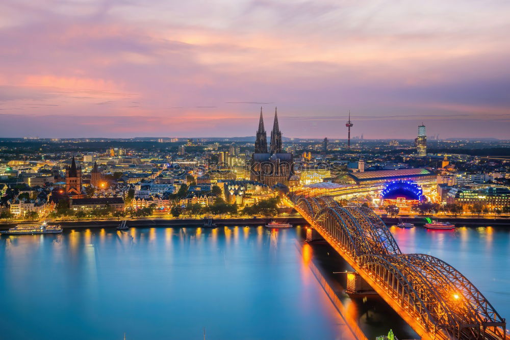 Similar – Image, Stock Photo Skyline Cologne