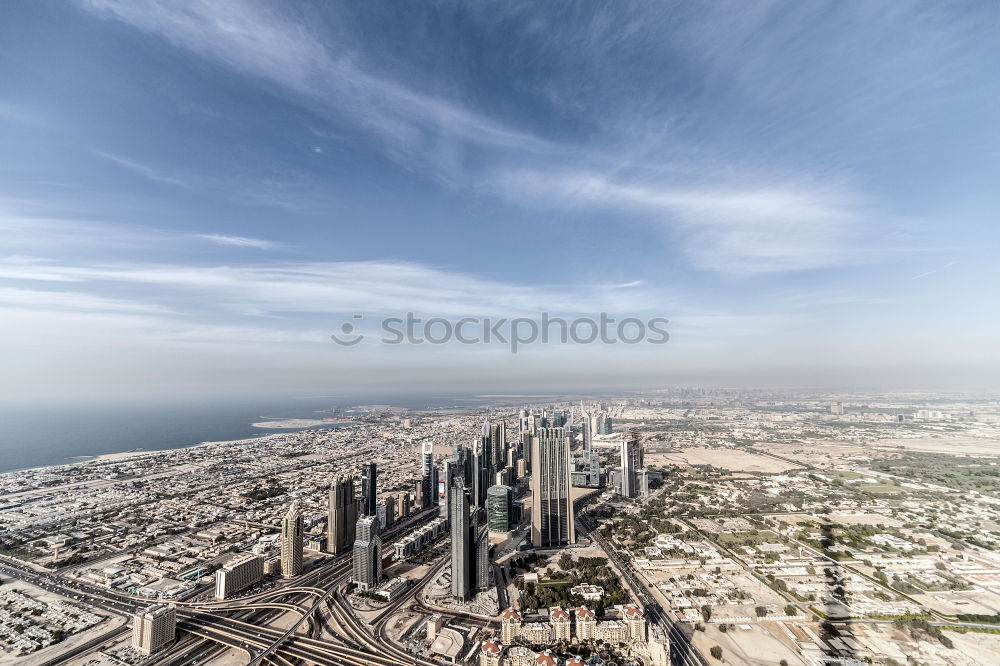 Similar – Image, Stock Photo Dubai bird’s eye view