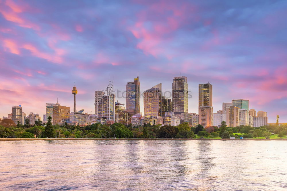 Similar – Image, Stock Photo Skyline of the Donau district in Vienna