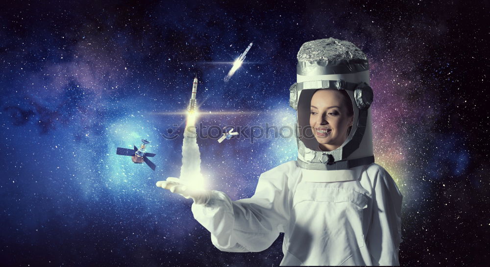 Similar – Image, Stock Photo blue angel Girl Child