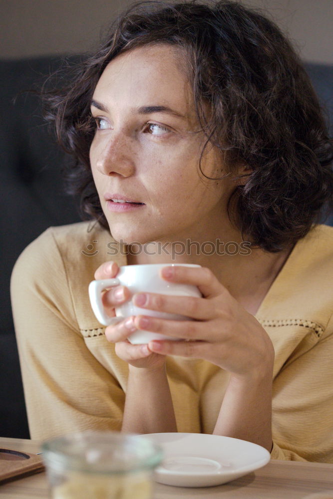 Similar – Image, Stock Photo Pretty Indian ethnic woman with cup