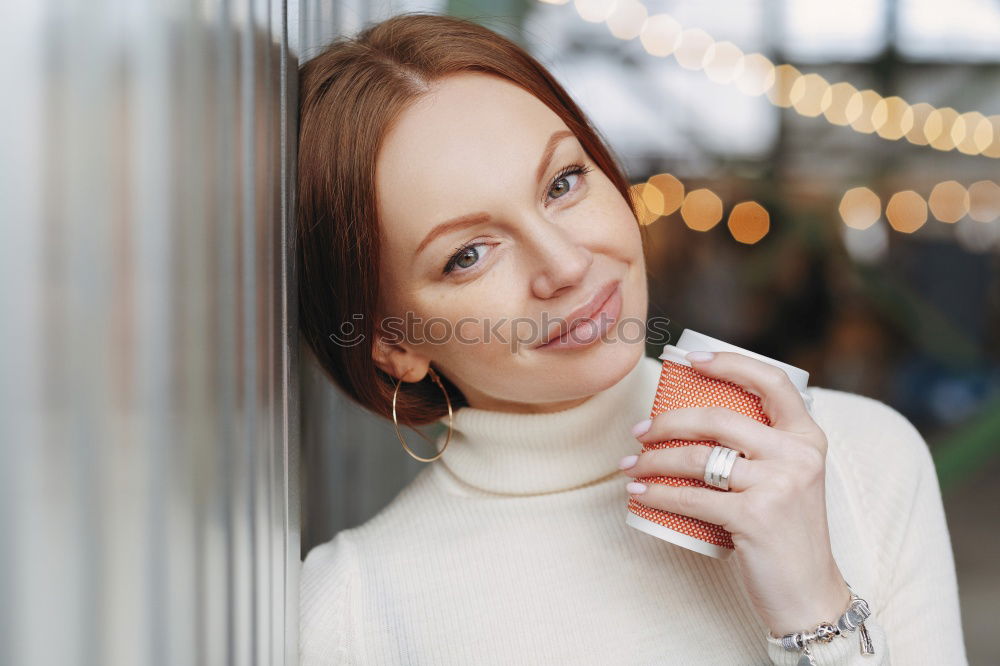 Similar – young beautiful woman relaxing at home