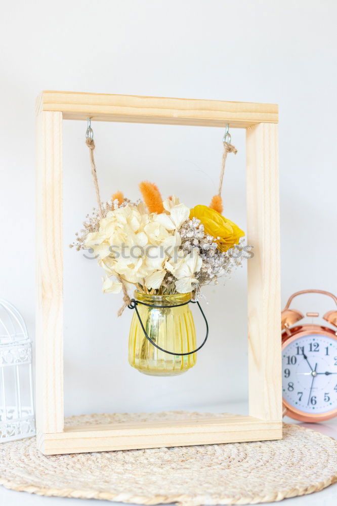 Similar – Image, Stock Photo dried flowers in a glass frame