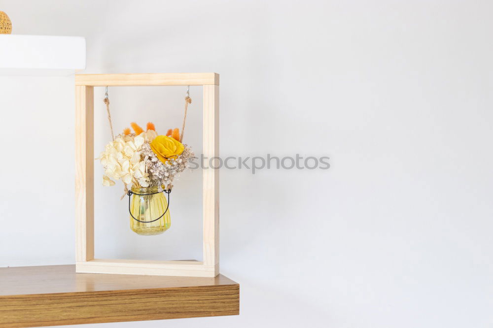 Similar – Image, Stock Photo dried flowers in a glass frame