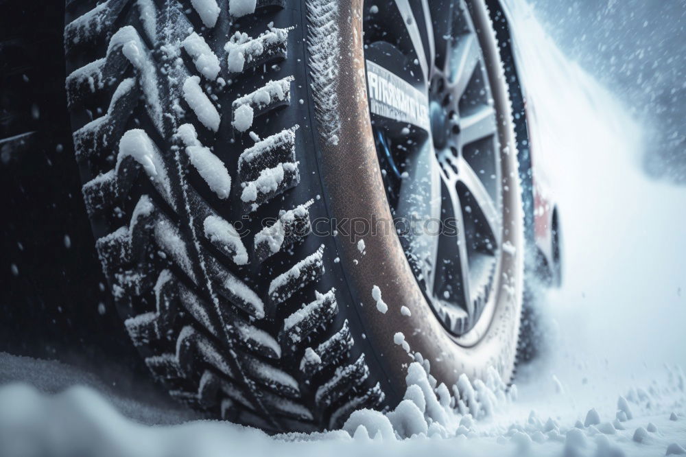 Similar – hoarfrost 2 Car tire Ice