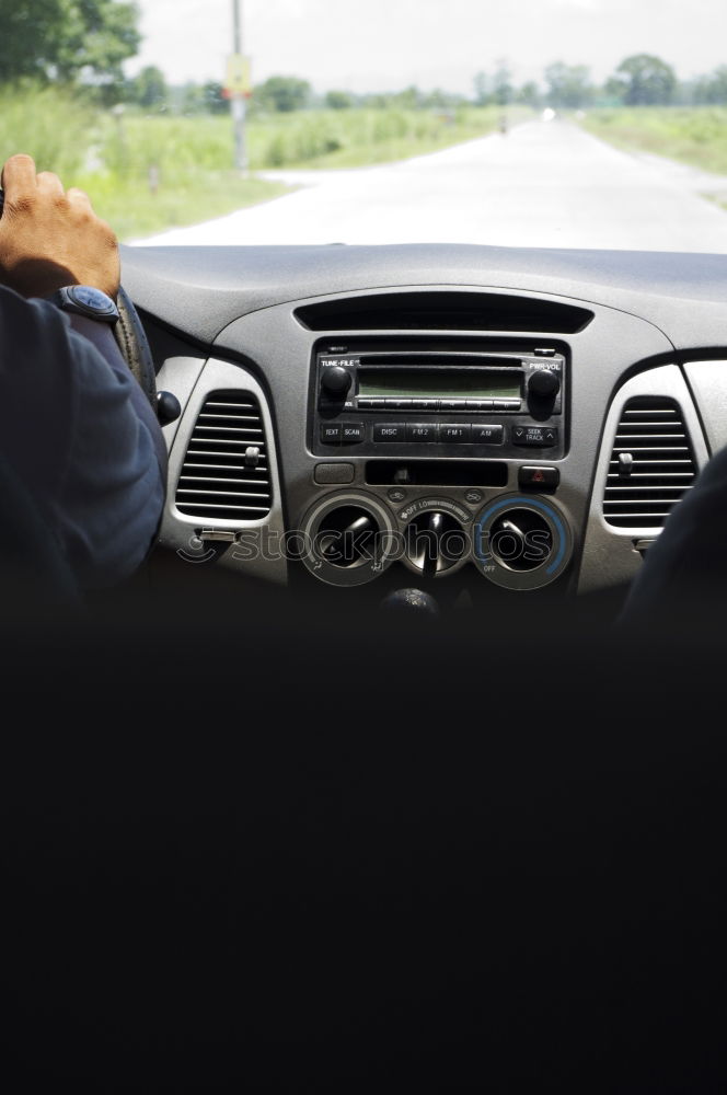 Similar – Image, Stock Photo Man looking out car window