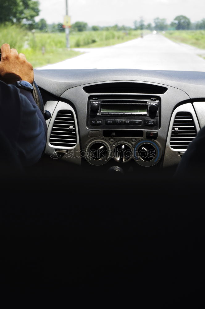 Similar – Image, Stock Photo Man looking out car window