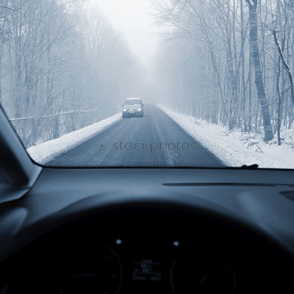 Similar – Person driving in snowy day