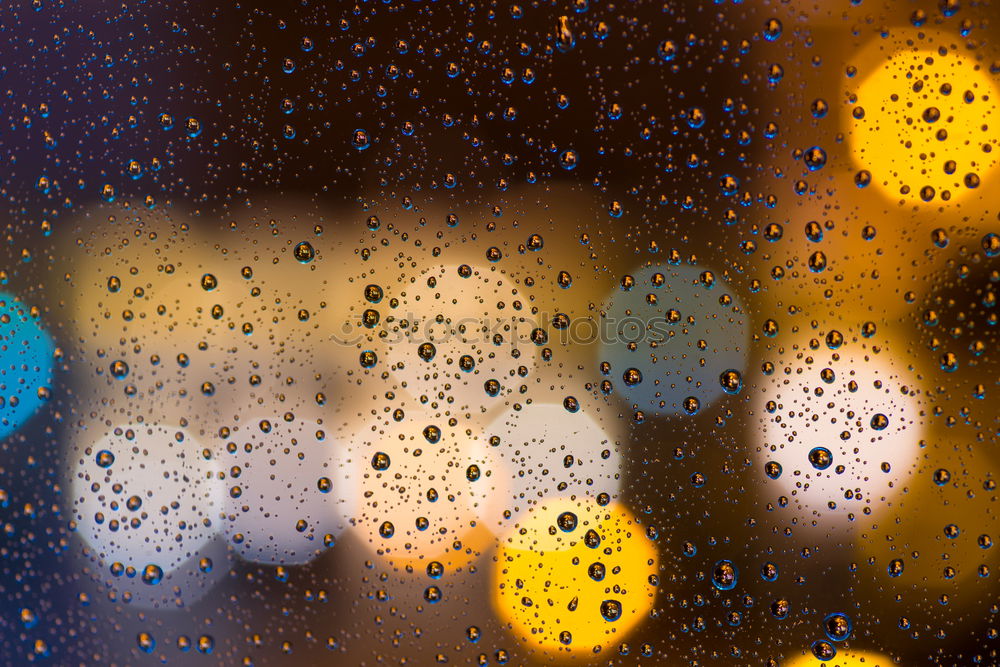 Similar – Image, Stock Photo Wet with rain street through the glass of the bus.