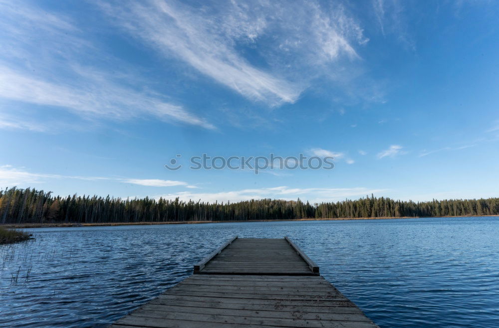 Similar – Image, Stock Photo Small wooden pier and fence over a frozen lake