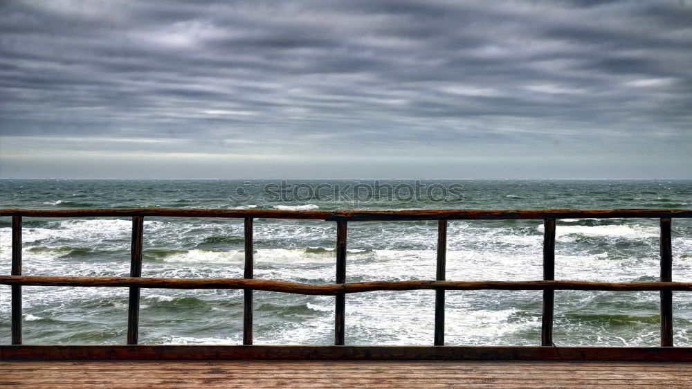 Image, Stock Photo The sea in the view of a ruin