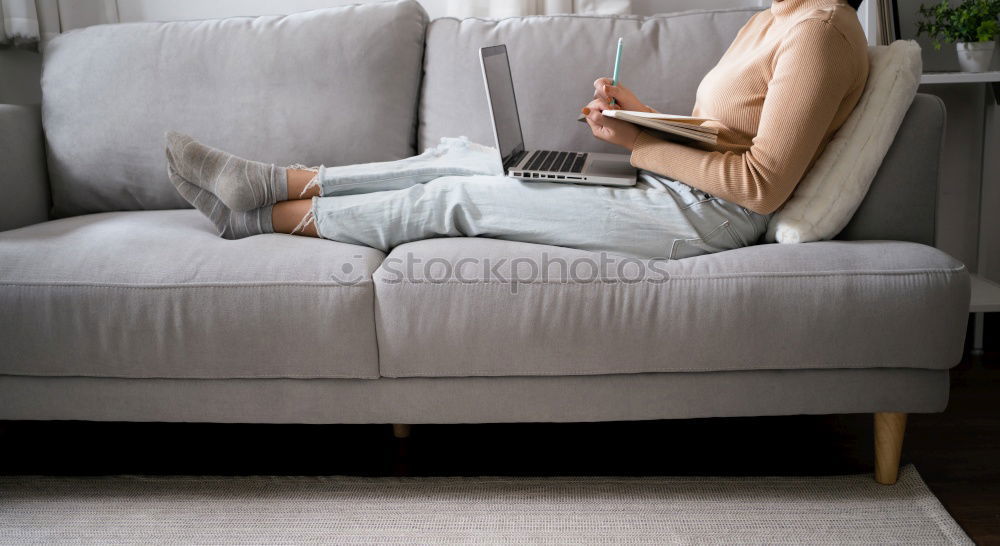 Image, Stock Photo Stay home. Working at home