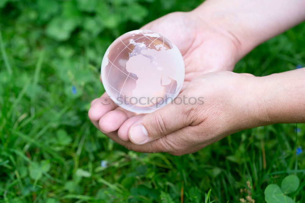 Image, Stock Photo Hand hold very small cup of coffee