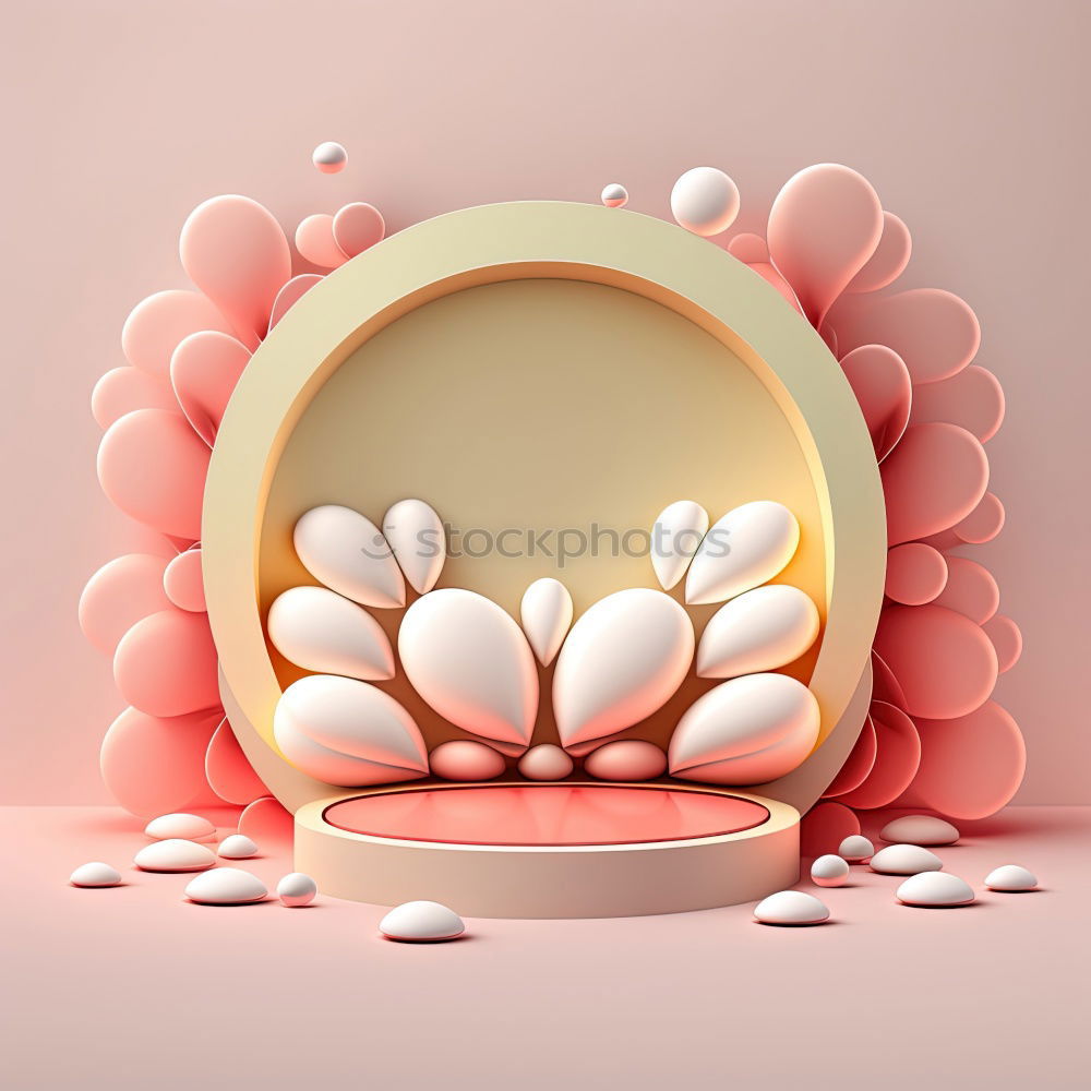 Similar – Image, Stock Photo Sweet pink doughnut and sweet pink drink with jelly candies