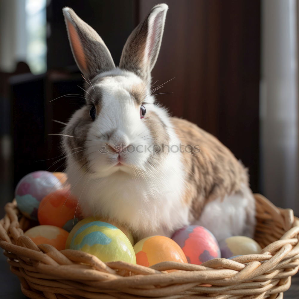 Similar – Image, Stock Photo Little hare and chicken eggs