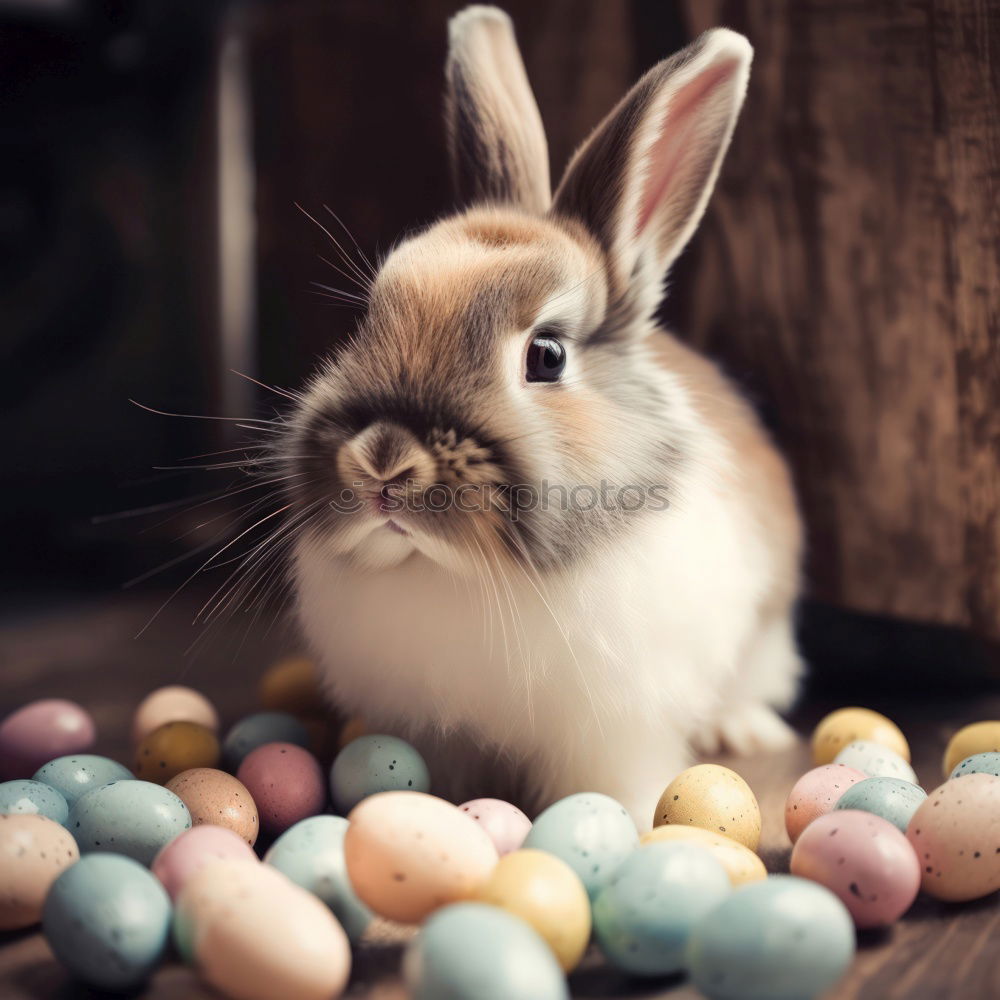 Similar – Image, Stock Photo Little hare and chicken eggs