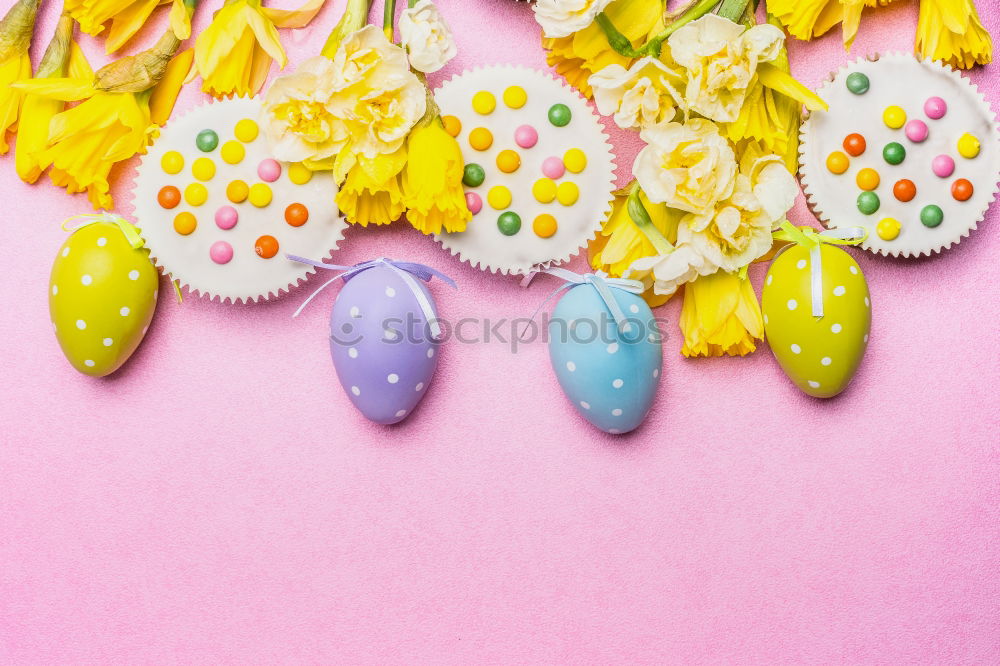 Similar – Image, Stock Photo Colorful bottons on pink background