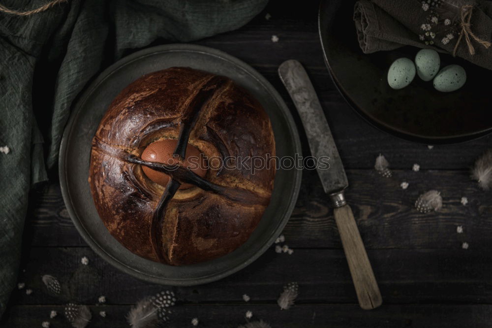 Similar – Image, Stock Photo Healthy banana bread on cutting board