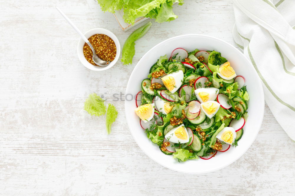 Image, Stock Photo Diet vegetarian salad